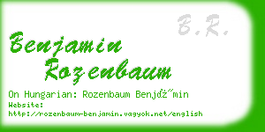 benjamin rozenbaum business card
